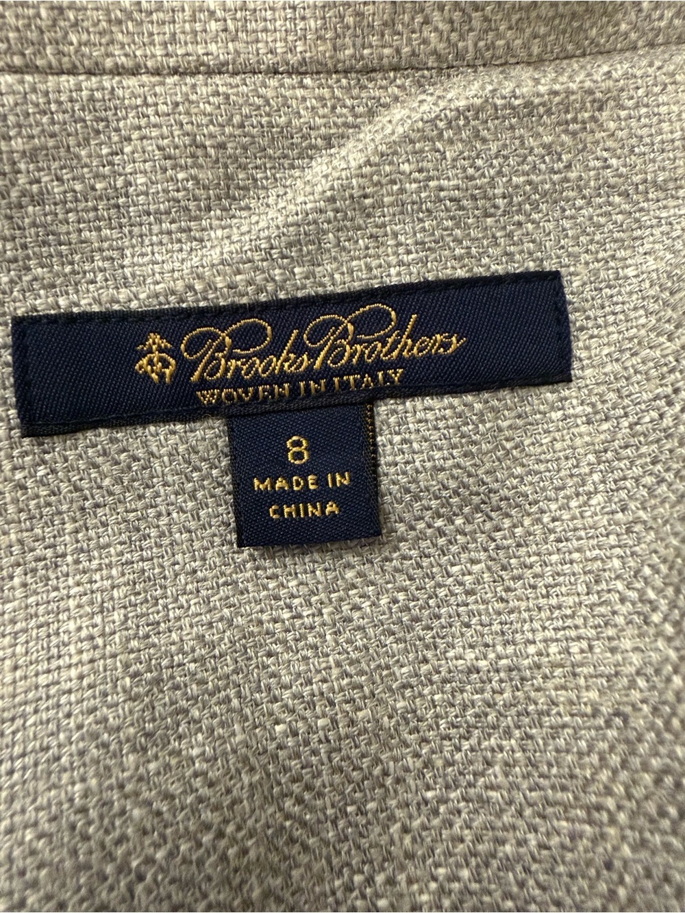 Brooks Brothers Women’s Silk Linen Bamboo Blend Jacket Size 8 Gray Snap Front - Picture 5 of 7